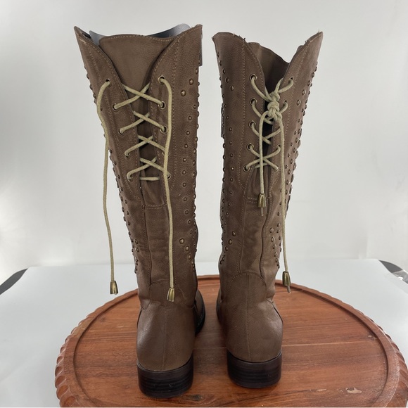 2 Lips too Studded Knee-high Boots size 6.5 - Picture 3 of 9
